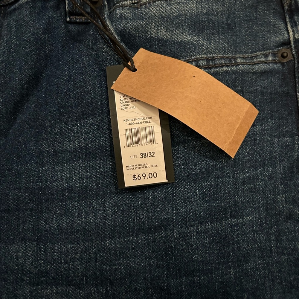 Kenneth Cole Dark Blue Athletic Fit Jeans Men’s - Picture 5 of 5